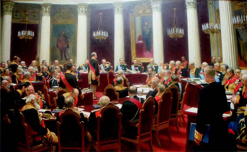Ilya Repin Ceremonial session of the State Council 1900